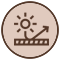 Resists solar radiation